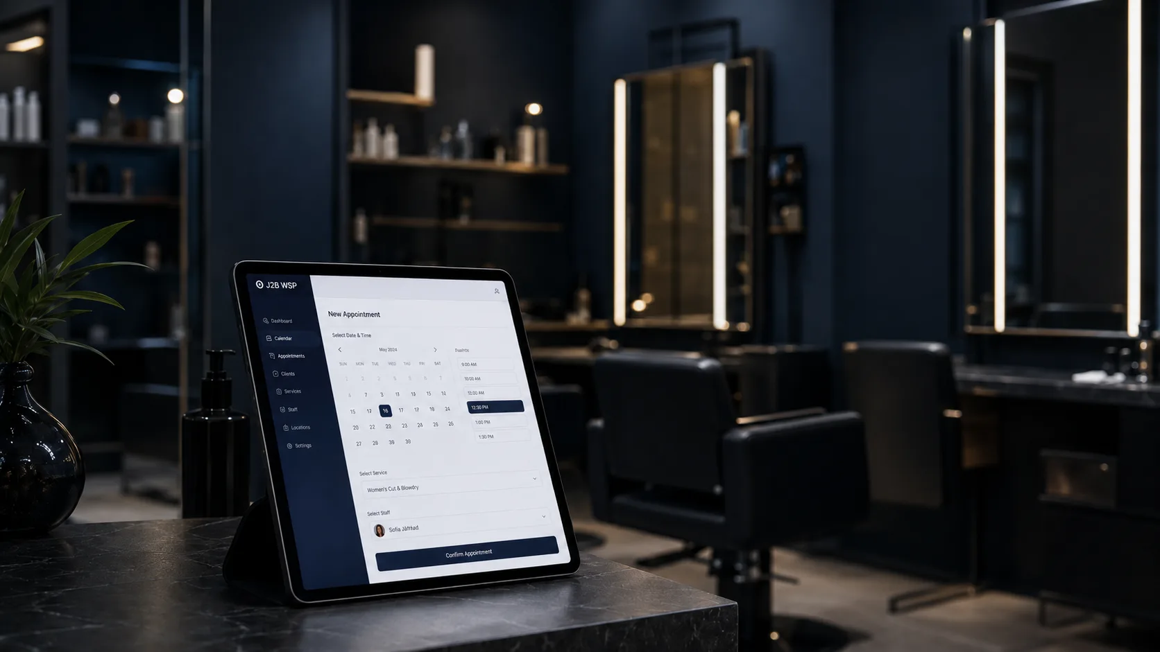 Interface de prise de rendez-vous et gestion des demandes