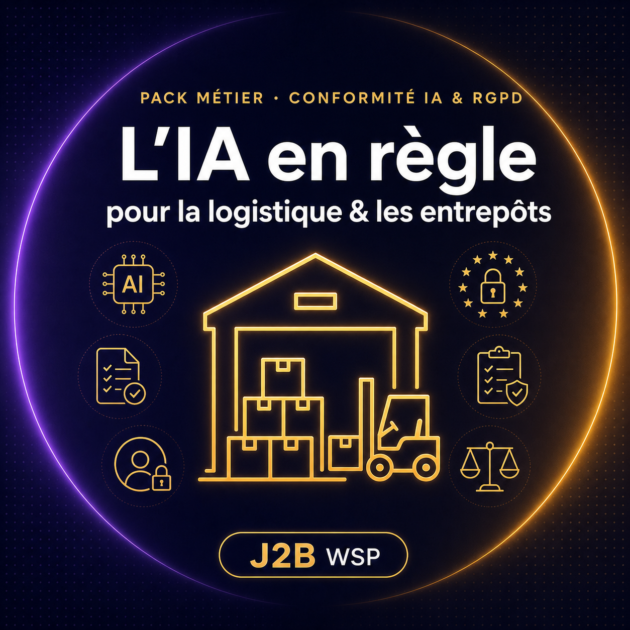 L'IA en règle pour la logistique & les entrepôts — Pack conformité
