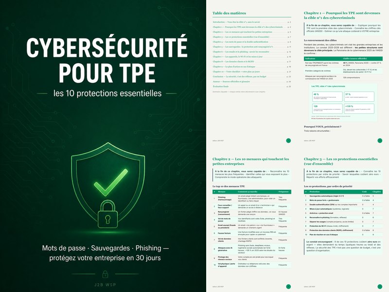 Cybersécurité pour TPE : les 10 protections essentielles
