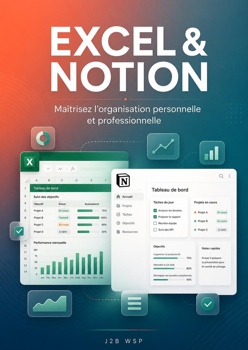 Excel & Notion 2026 — Maîtrisez les deux outils pour organiser votre activité