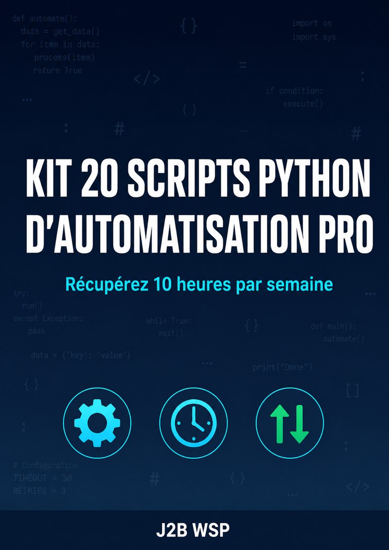 Kit 20 scripts Python d'automatisation professionnelle — Récupérez 10 heures par semaine