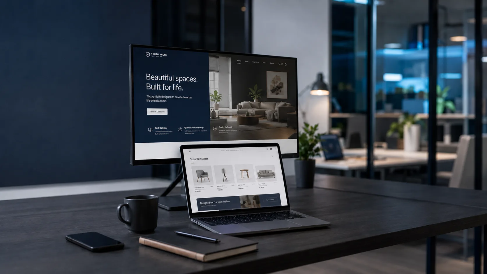 Création de site web professionnel et espace client