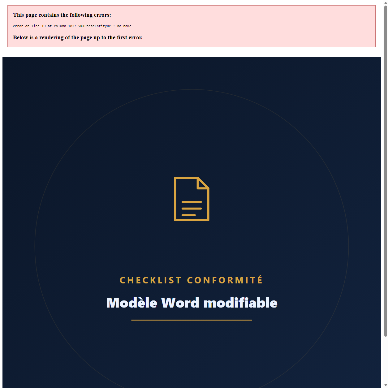Checklist de conformité IA & RGPD — modèle Word à cocher